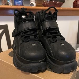 BUFFALO LONDON CLASSIC HIGH LEATHER SHOES